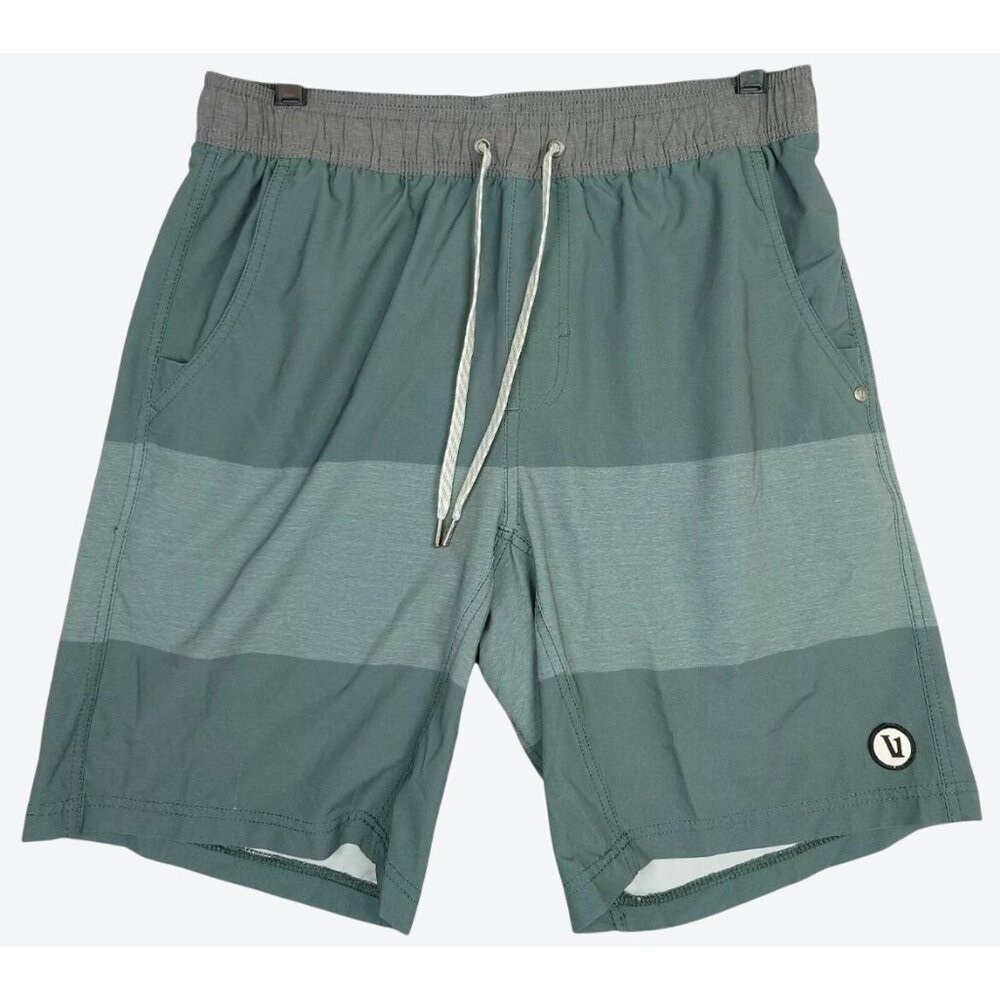Vuori Men's Small Kore Drawstring Lined Active Shorts Sage Green 28" x 8"